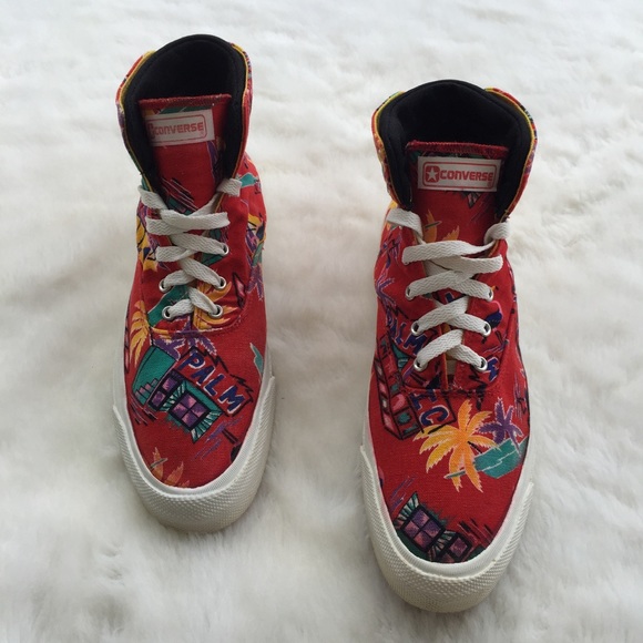 converse tropical print